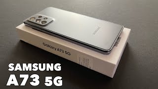 Unboxing SAMSUNG Galaxy A73 5G  Black [upl. by Anaeda]