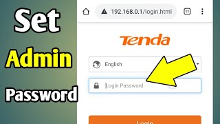 Tenda Router Me Password Kaise Lagaye  Router Ka Password Kaise Lagaye Tenda Router Password Setup [upl. by Aihtela216]