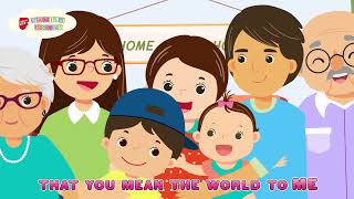 I Love My Family Animated Version  Children SingAlong  Families for Life Family Songs [upl. by Tireb]