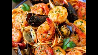 How to make Seafood Pasta  Perfect Recipes [upl. by Anel]