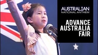 ADVANCE AUSTRALIA FAIR  National Anthem Of Australia With Lyrics  Wow A Powerful Performance [upl. by Norine116]