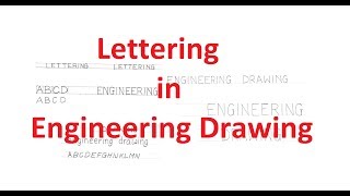 12Lettering in Engineering Drawing English Letters and Numbers [upl. by Accebar984]