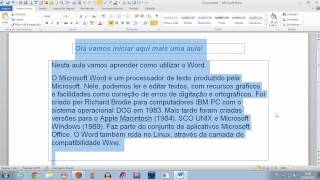 Word Básico para iniciantes01 [upl. by Nnyrb828]