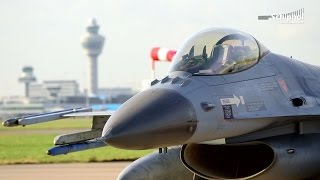 F16s landen voor oefening op Schiphol [upl. by Camroc298]