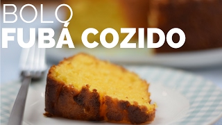 O MAIS GOSTOSO BOLO DE FUBÁ COZIDO  receita fácil  BELLARIA  RAQUEL CICOLIN [upl. by Weidner]