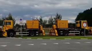 Airport Lelystad Netherlands Blocked Out of Fair For Farmer Protest this monday [upl. by Farand]