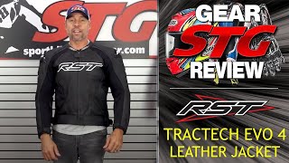 RST TracTech EVO 4 Leather Jacket Review  Sportbike Track Gear [upl. by Yasmine]