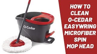 How to Clean O Cedar EasyWring Microfiber Spin Mop Head [upl. by Eustasius]