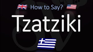 How to Pronounce Tzatziki Sauce CORRECTLY [upl. by Ennairrac]