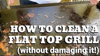 How to Clean a Flat Top Grill Camp Chef or Blackstone [upl. by Becker]