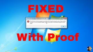 How To Fix  This File Does Not Have A Program Associated With It For Performing This Action  Proof [upl. by Anabel817]