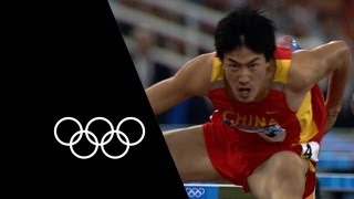 Liu Xiangs Stunning 110m Hurdles Victory  Olympic Records [upl. by Jarv]