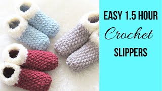 15 Hour Crochet Slippers for BeginnersSo squishy [upl. by Nnaassilem94]