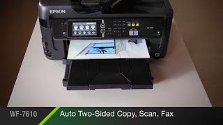 Epson WorkForce Pro WF7610  Take the Tour of the AllinOne Printer Powered by PrecisionCore [upl. by Gretel]