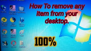 How to remove any item from your desktop without deleting [upl. by Etnauj]