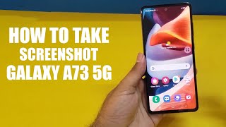 Samsung Galaxy A73 5G  How To Take a Screenshot [upl. by Gish]