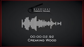 Creaking Wood  HQ Sound Effects [upl. by Ainer713]