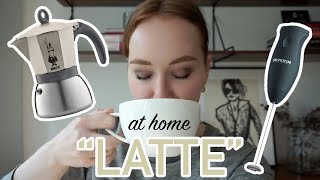 HOW TO MAKE A quotLATTEquot AT HOME moka pot  frother [upl. by Saxela]