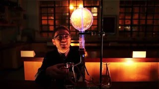 Luminol fountain – chemiluminescence [upl. by Lraed]