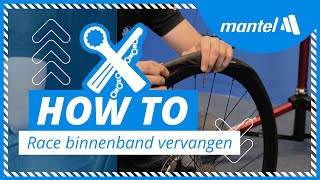 BINNENBAND VERVANGEN van je RACEFIETS Mantel Howto [upl. by Shimberg]