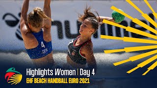 Highlights Women  Day 4  EHF Beach Handball EURO 2021 [upl. by Eatnhoj163]