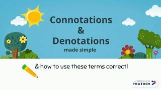 Easy Connotation and Denotation English Language Examples [upl. by Rocca]