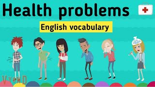 Health problems in English  medical vocabulary  Learn English  Sunshine English [upl. by Gianni]