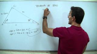 Trigonometria Teorema del seno BACHILLERATO [upl. by Anpas]