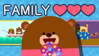 My Family Loves Me ♫  Mommy amp Daddy Song  Wormhole English Music For Kids [upl. by Chimene]