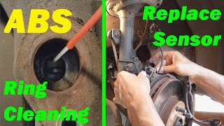 ABS Wheel Sensor Replacement amp Sensor Ring Cleaning  EASY How To [upl. by Sidra]