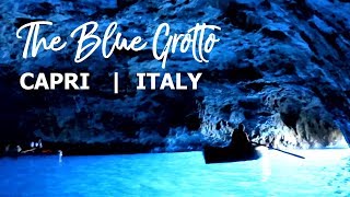 Blue Grotto Capri Italy  Grotta Azzurra Italia [upl. by Adirf]