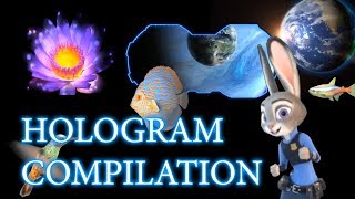 Best quality 3D hologram compilation for hologram projector [upl. by Laforge]