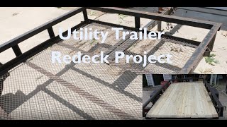 Utility Trailer Redeck Project [upl. by Ingeberg114]