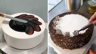 Top 10 Beautiful Cake Decorating Tutorials  Most Satisfying Chocolate Cake Decorating Ideas [upl. by Einnig]