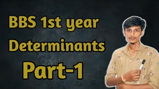 Determinant  BBS 1st years  part1 properties of determinant and Information of Row and column [upl. by Yorled322]