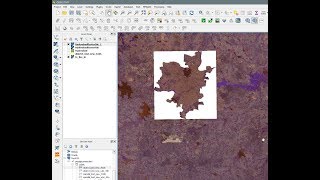 QGIS  Clipper  Clip Raster with shapefile boundary [upl. by Roth182]