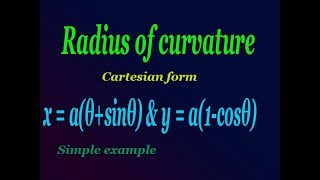 Simple amp easy way explain radius of curvature good example PART5 [upl. by Krum578]