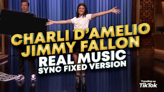 Charli DAmelio Jimmy Fallon Real Music Edition  The Tonight Show [upl. by Ylrbmik]