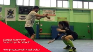 3 esercizi per la reattività nella Pallavolo [upl. by Avonasac]