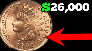 RARE 1898 INDIAN HEAD PENNIES WORTH MONEY [upl. by Ahsirek172]