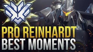 BEST PRO REINHARDT MOMENTS  Overwatch Montage [upl. by Oalsinatse186]