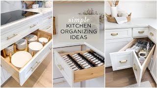 SIMPLE KITCHEN ORGANIZATION IDEAS Maximize Your Space [upl. by Aliahkim]