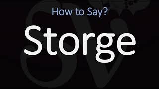 How to Pronounce Storge CORRECTLY LOVE Meaning amp Pronunciation [upl. by Sheelagh]