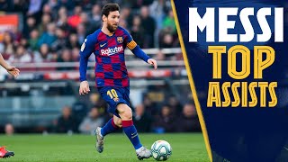 TOP ASSISTS Leo Messis best assists compilation [upl. by Fabron]