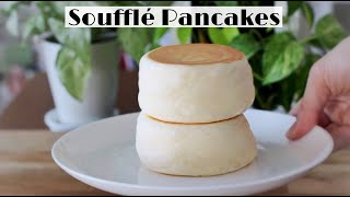 Fluffy Japanese Souffle Pancakes Recipe  Extended version with tutorial [upl. by Nonie]