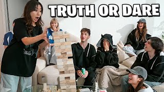 GIANT JENGA TRUTH OR DARE CHALLENGE [upl. by Aeynod]