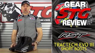 RST TracTech Evo III Short Boots  Sportbike Track Gear [upl. by Okechuku11]