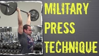 Military Press Technique [upl. by Arnelle]