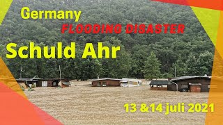 Flooding disaster Germany Schuld Ahr 14 juli 2021 campingplatz Ahrweiler Hochwasser katastrophe [upl. by Woodley]