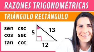 Hallar RAZONES TRIGONOMÉTRICAS de un Triángulo Rectángulo 📐 [upl. by Gaylor732]